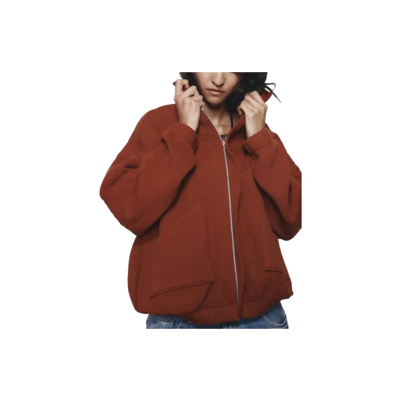 ZARA Jackets Women's Ochre Red-2