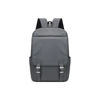 MingLu Oxford Backpack Regular Unisex Gray/Black