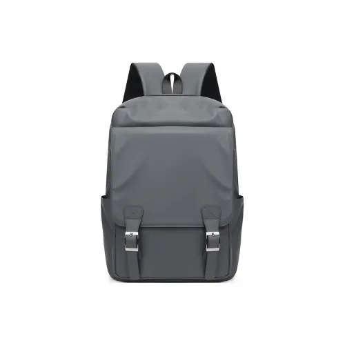 MingLu Oxford Backpack Regular Unisex Gray/Black
