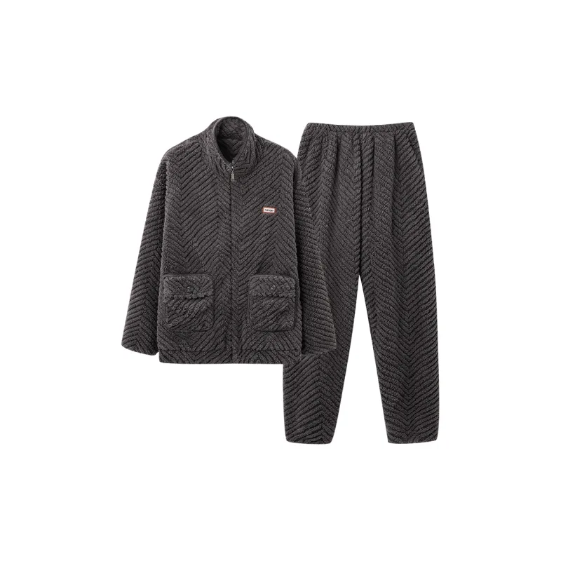 MIIOW Pajama Set Men's Dark Gray-0