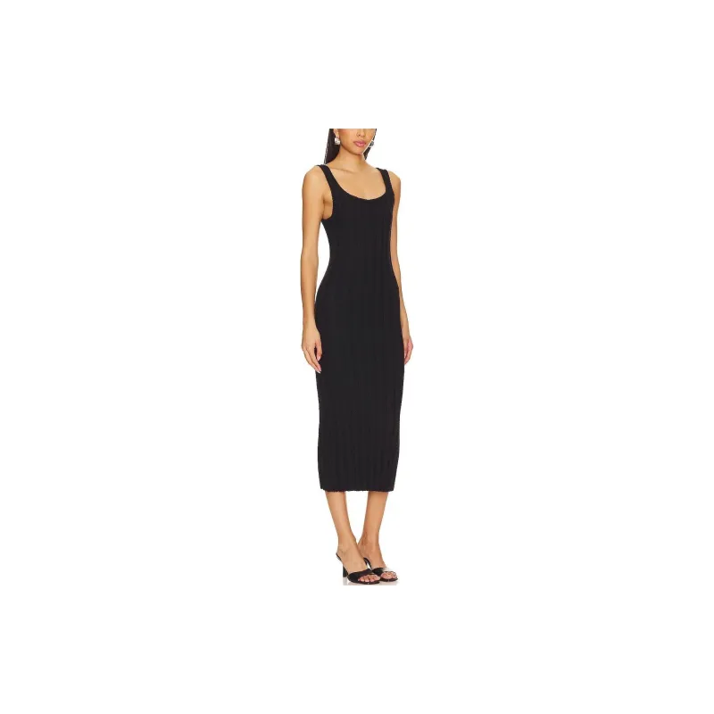 FREE PEOPLE Robe-Pull Santos Slip Dresses Women's Black-1