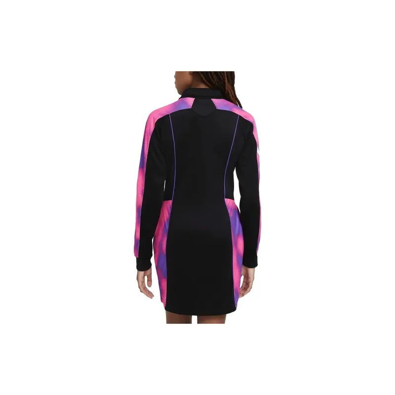 Jordan Paris Saint Germain Long Sleeved Dresses Women's Black-2