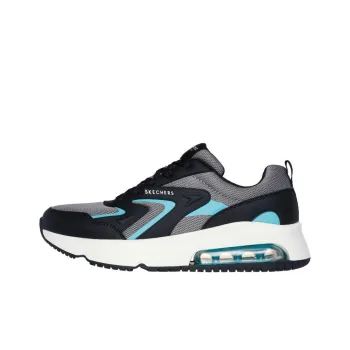 Skechers Uno Anti-Slip Wear-Resistant Low-Top Casual Shoes Men's Black Gray Color