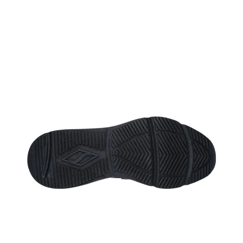 Skechers Breathable And Lightweight Low Top Running Shoes Men's Black-3