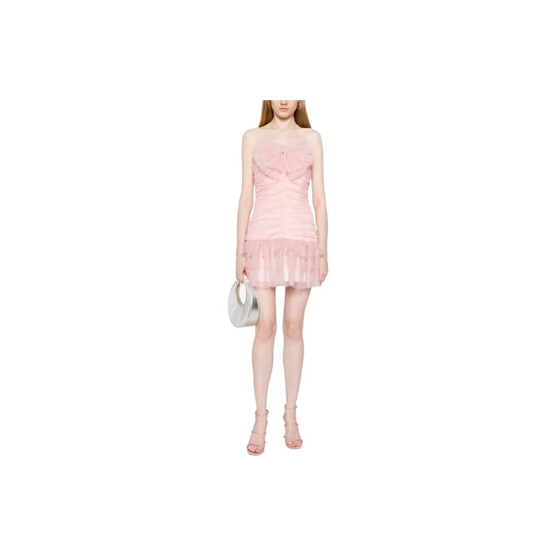 LOVESHACKFANCY Lolisa Bow Tulle Minidress-1