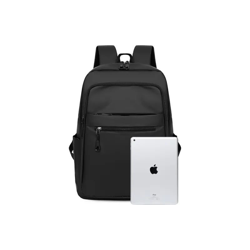 MingLu Oxford Backpack Regular Unisex Gray/Black-6
