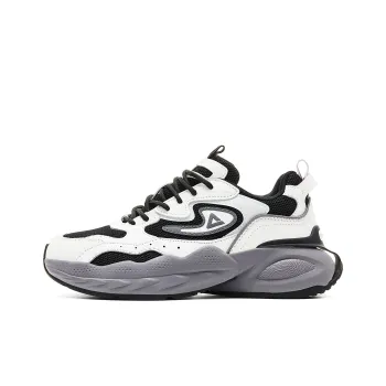 PEAK Taichi Yunxi Cushioning Coverage Rebound Slip Resistant Low Top Casual Shoes Women's Light Gray Black