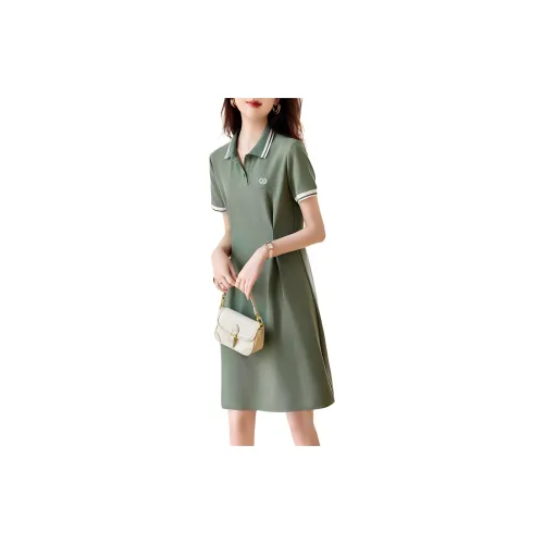 XWI Short-Sleeved Dresses Women's Green