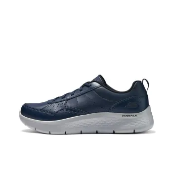 Skechers Go Walk Fle Anti Slip Wear Resistant Low Top Casual Shoes Men's Marine Blue