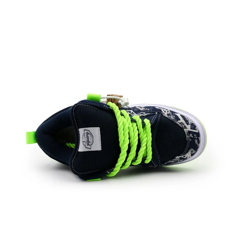 I'm shopping Skateboard Shoes Unisex Low Top Blue-4