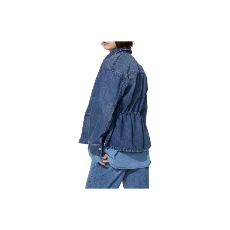 UNIQLO Denim Jacket Women's Royal Blue-3