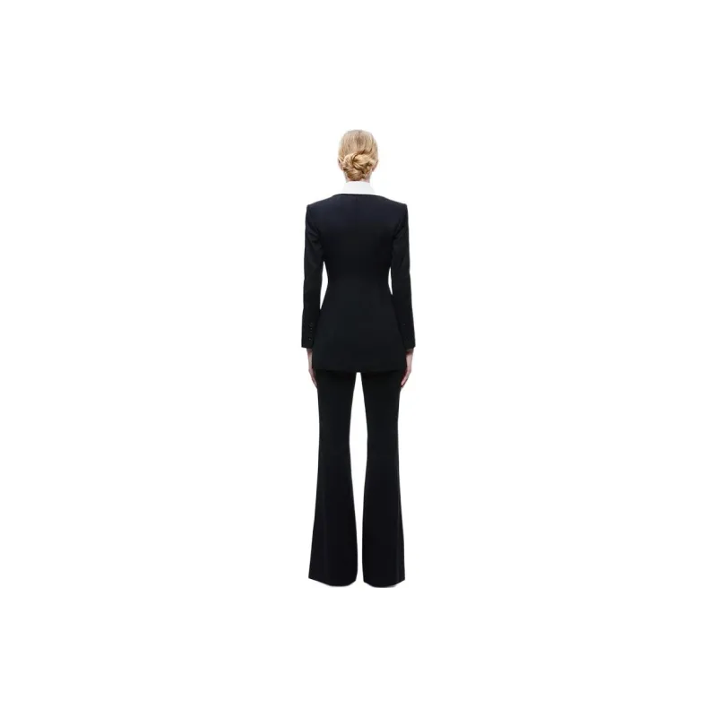ALICE+OLIVIA Silvie Two-tone Design Blazer-2