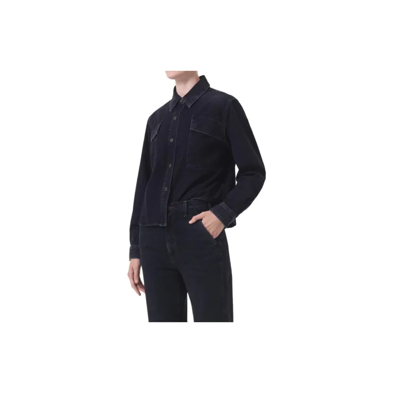 AGOLDE Denim Jacket Women's Black-1