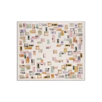 CHANEL Silk Twill Silk Scarves Unisex Multicolor
