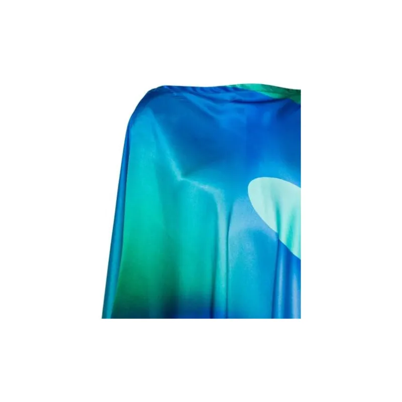 GIORGIO ARMANI Gradient Effect Handkerchief Hem Poncho-5