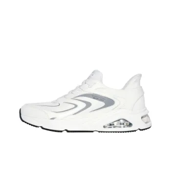 Skechers Slip Ins Anti Slip Wear Resistant Low Top Casual Shoes Men's White Gray