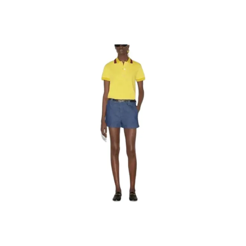 GUCCI Logo-embroidered Polo Shirt-1