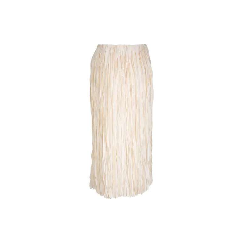 VINCE Satin Midi Skirt-1