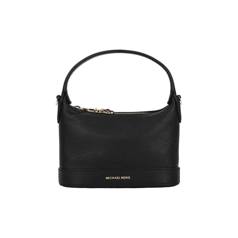 MICHAEL KORS Wythe Cow Leather Handbag, Shoulder Bag, Crossbody Bag Trumpets Women's Black-1
