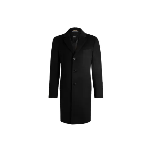 HUGO BOSS Coats Men Black