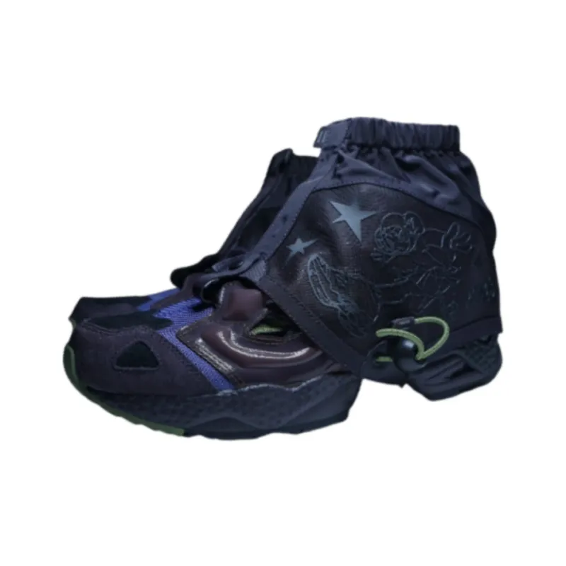 Happy99 x Reebok Instapump Fury 95 Slip Resistant High Top Casual Shoes Men's Purple-2
