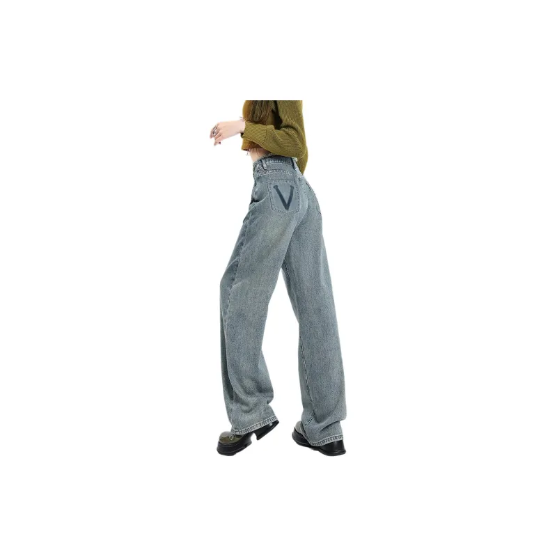 Weixi SS24 Jeans Women's Cool Tea Blue-6