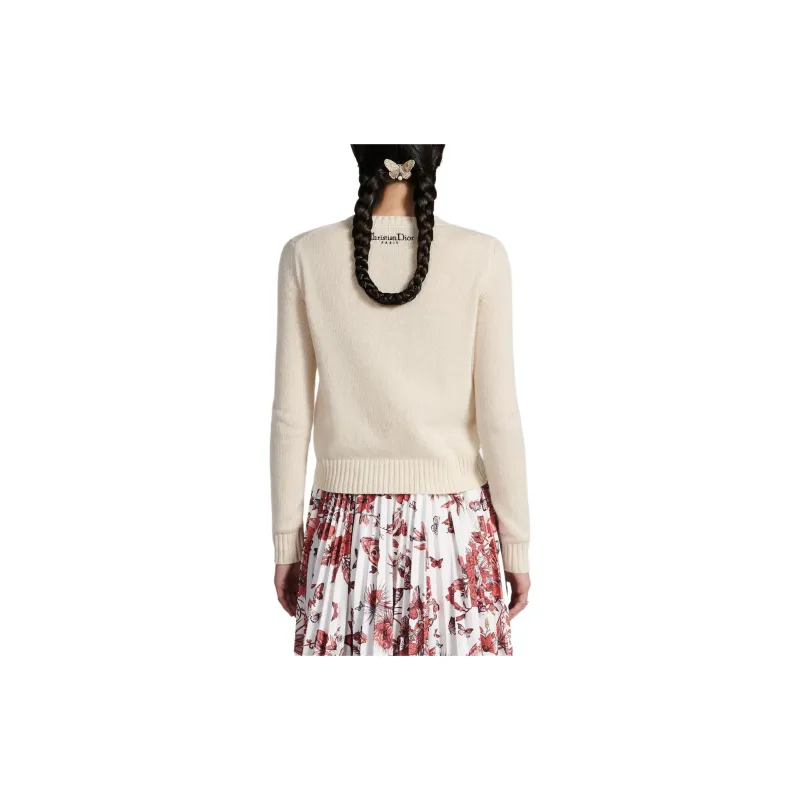DIOR SS24 Cashmere Sweater Women's Ecru-4