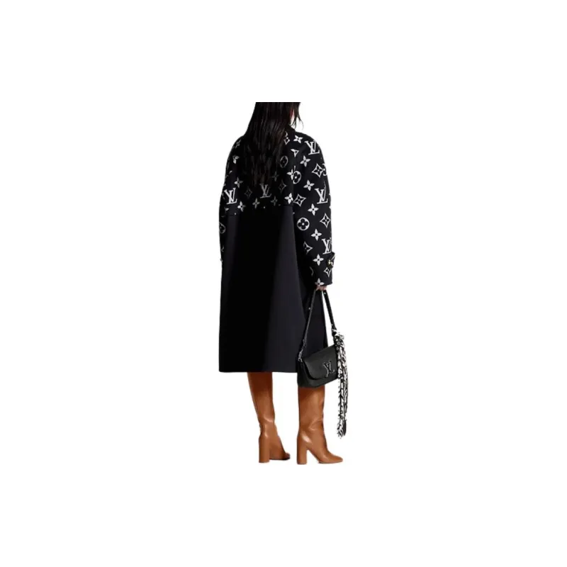 LOUIS VUITTON Oversized Monogram Accent Coat-2