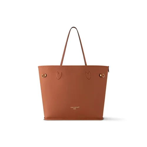LOUIS VUITTON Monogram Coated Canvas Double-Sided Neverfull Handbag Medium Size Women's Brown