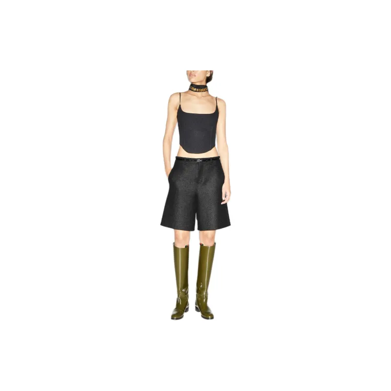 GUCCI FW24 Casual Shorts Women's Dark Gray-1