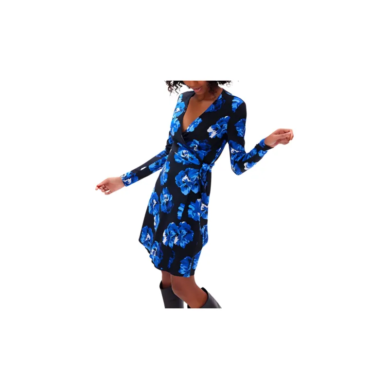 DVF Diane Von Furstenberg FW23 Long-Sleeved Dresses Women's Blue-5