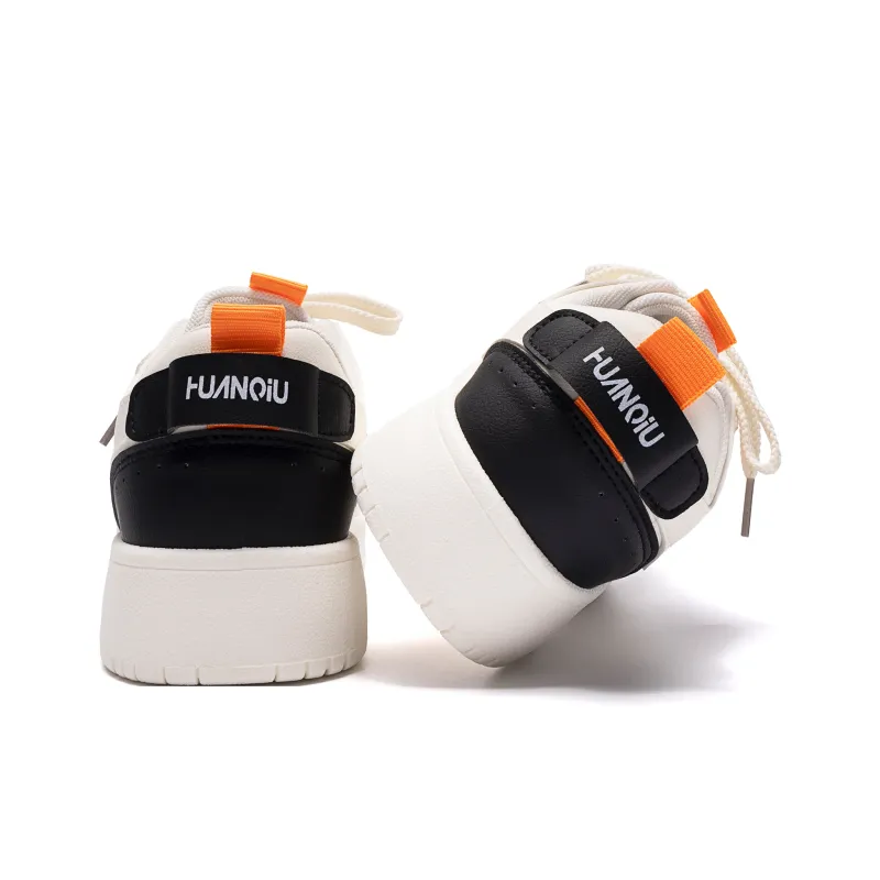HUANQIU Year Of The Snake Limited Edition Slip Resistant Height Increasing Low Top Skateboard Shoes Men's White Black-5