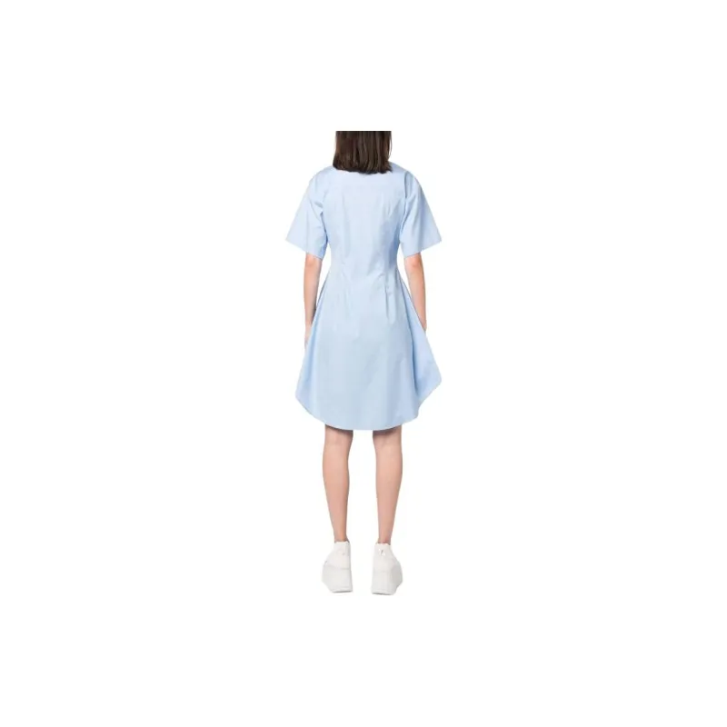 MARNI Pleat detailing Flared Cotton Shirtdress-2