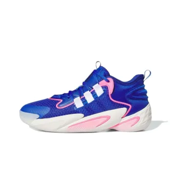 Adidas BYW Select Anti Slip Wear Resistant Mid Top Basketball Shoes Unisex Blue