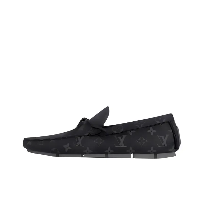 LOUIS VUITTON Driver Casual Shoes Men's Black-0