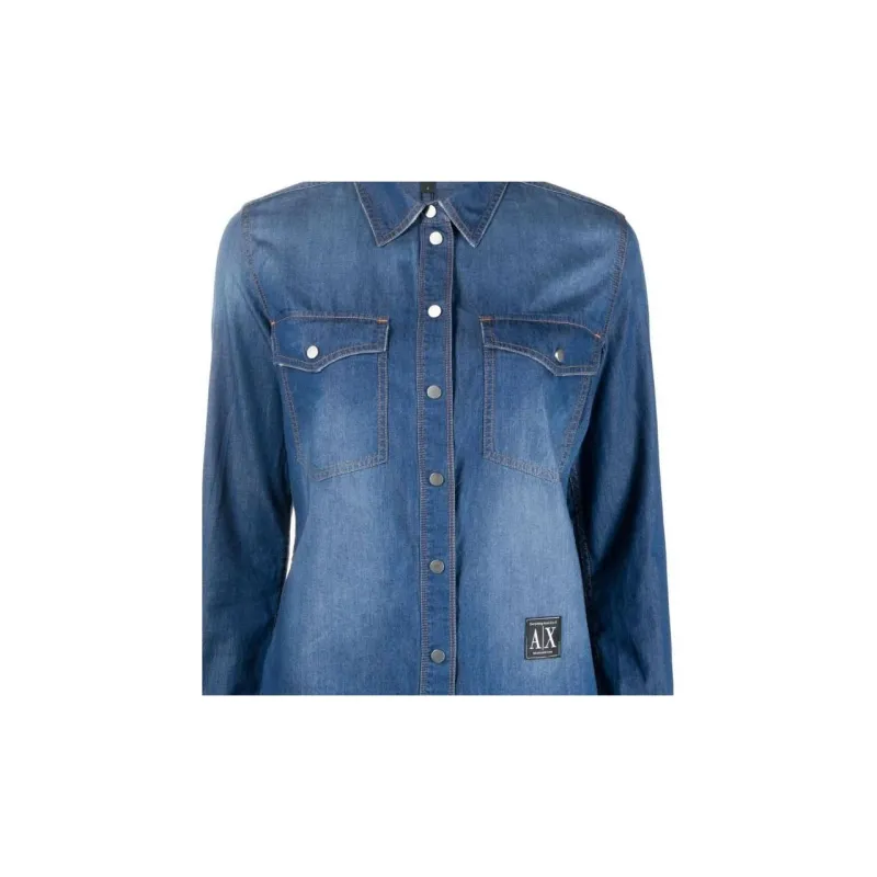 ARMANI EXCHANGE Shirts Women's Blue-2