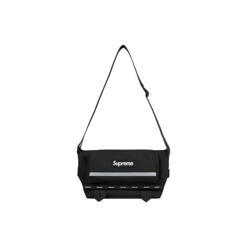 Supreme Nylon Messenger Bag Crossbody Bag Shoulder Bag Regular Unisex Blue/Black-0
