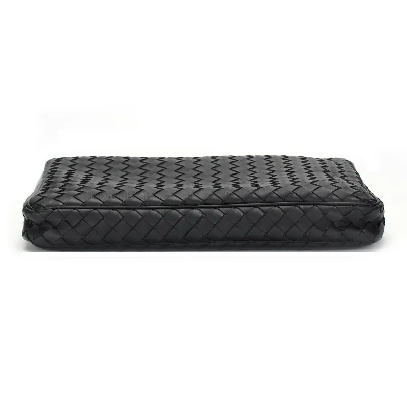 Bottega Veneta Cow Leather Storage Box Men's Black-4