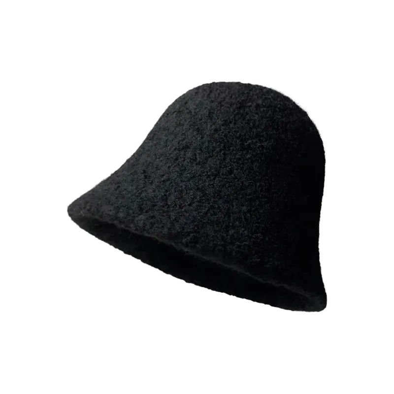 Big Head Planet Wool Bucket Hats Unisex-0
