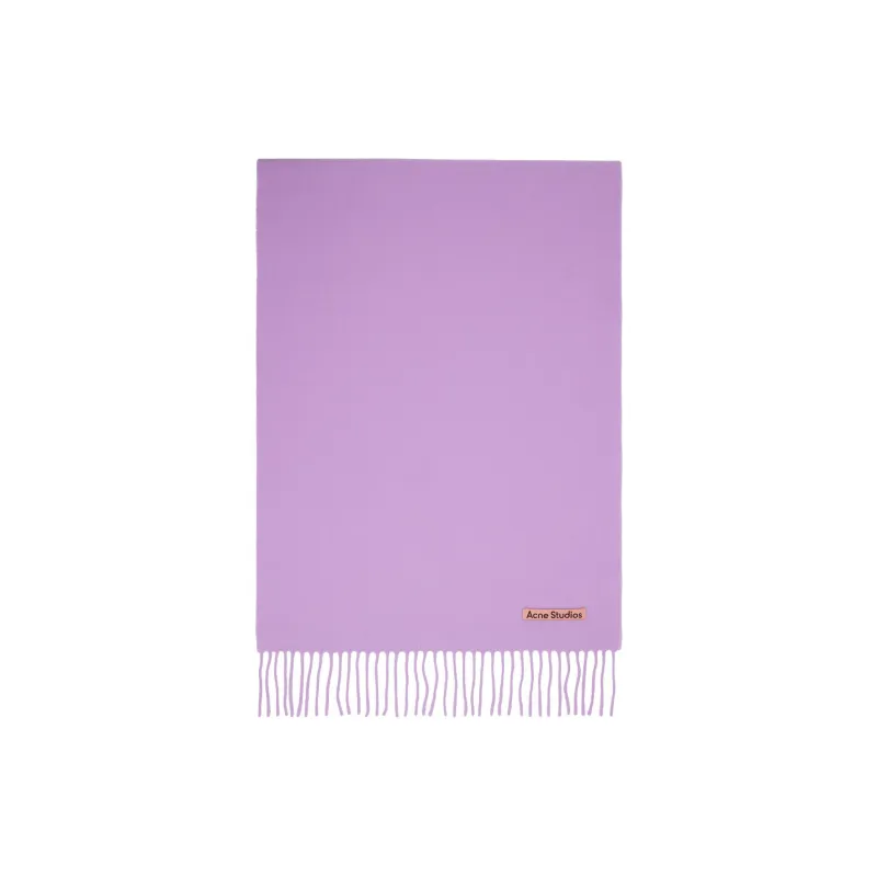 Acne Studios Wool Knit Scarves Women's Purple-0