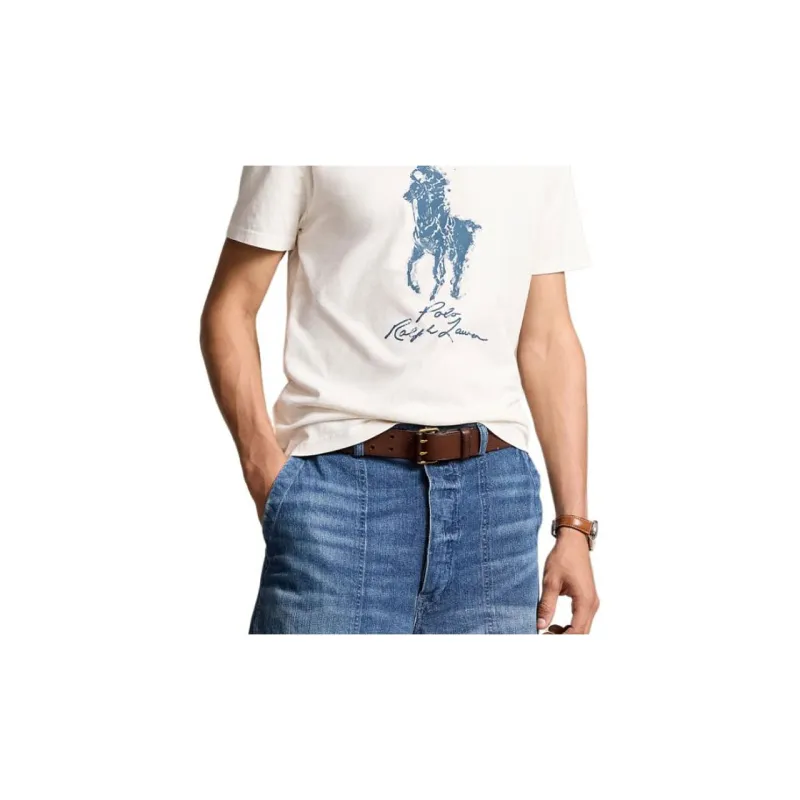 Polo Ralph Lauren SS24 T-Shirt Men's Nivis Island Ecru-4