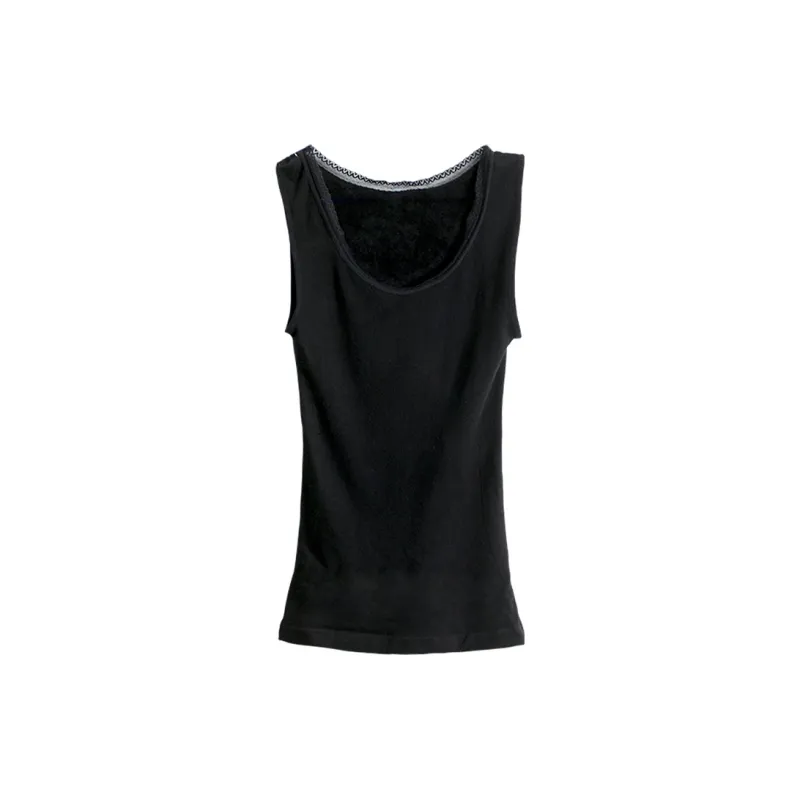 Red Bean Tank Top Women's Black-0