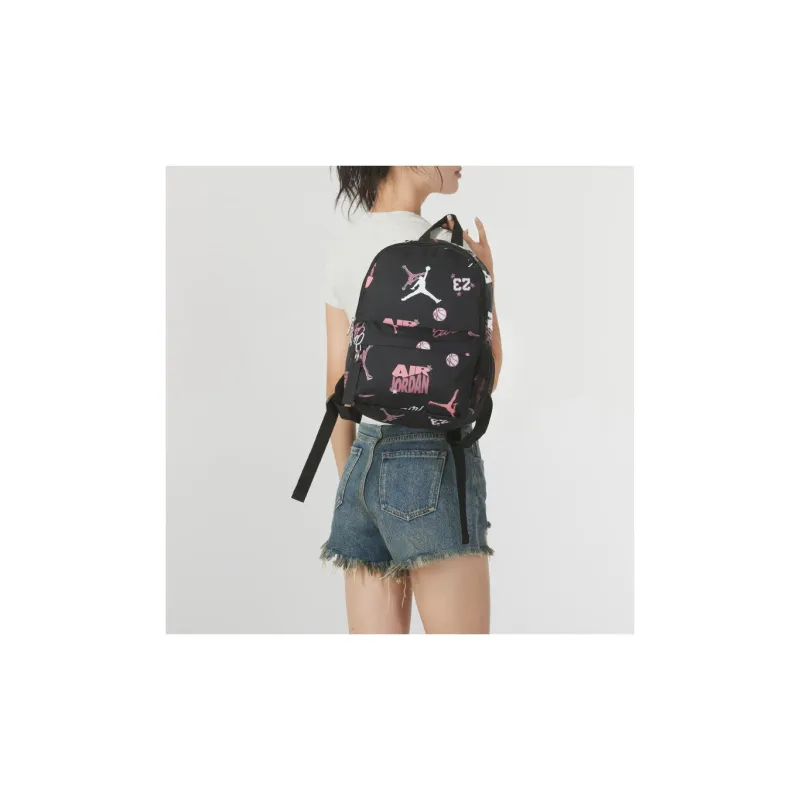 Jordan Polyester Backpack Small Size Unisex Black-3