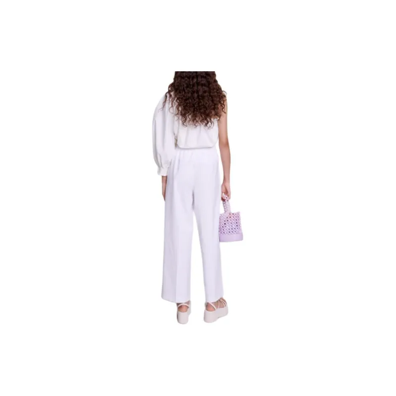 Maje One-shoulder Cotton Blouse-2