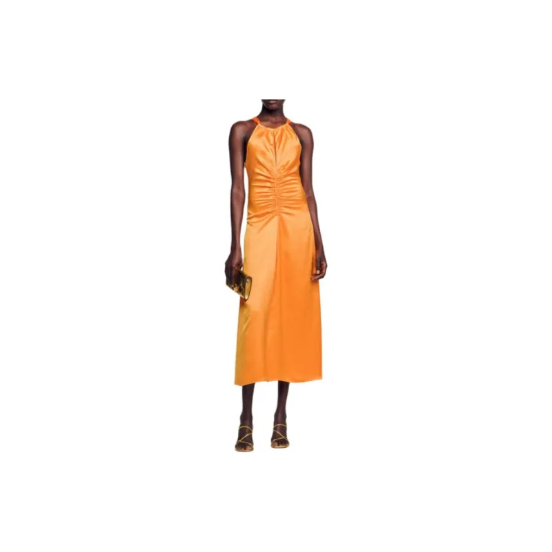 Sandro Slip Dresses Women's Orange-1