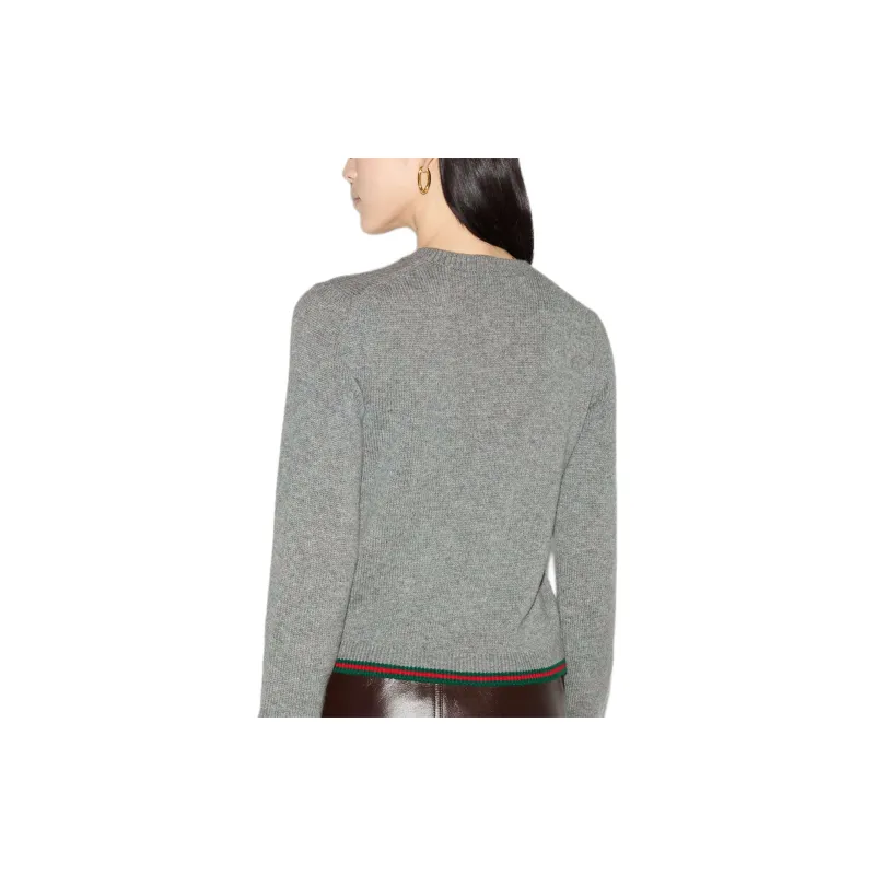 GUCCI Striped Hem Knit Sweater-2