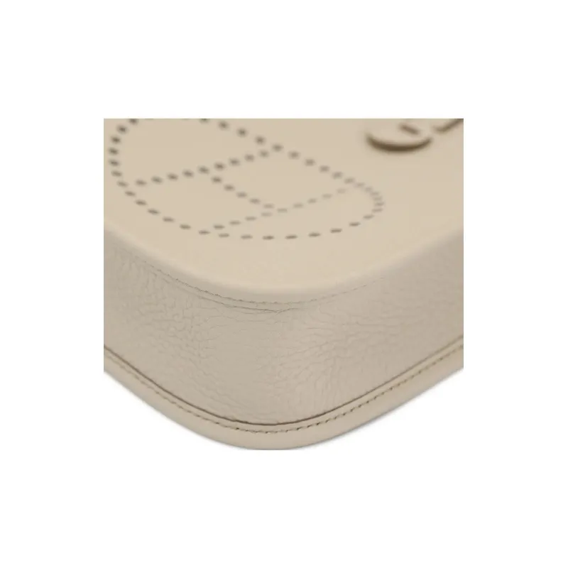 HERMES Evelyne Clemence Leather Shoulder Bag Crossbody Bag Mini Unisex 8L Beton Glacier White-10