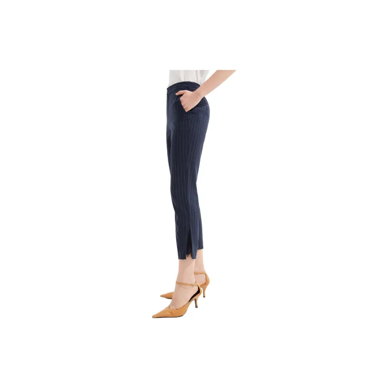 JZ. ANNAKRO Suit Trouser Women's Stripe Dark Blue-4