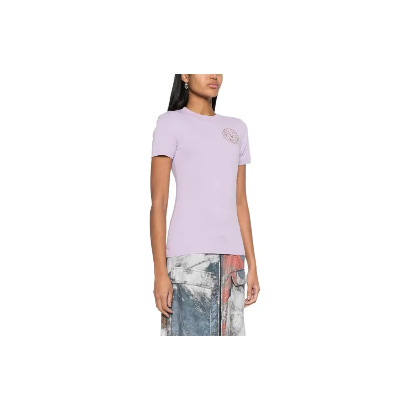 VERSACE JEANS COUTURE SS24 T Shirt Women's Lavender Purple-3