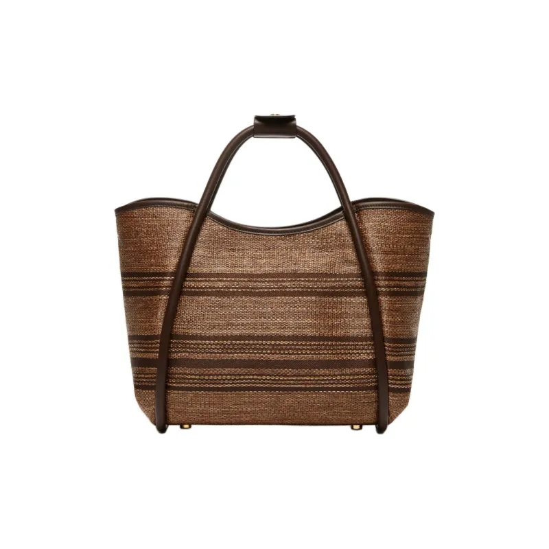 MaxMara Nylon Shoulder Bag, Crossbody Bag, Handbag Women's Tobacco Brown-3